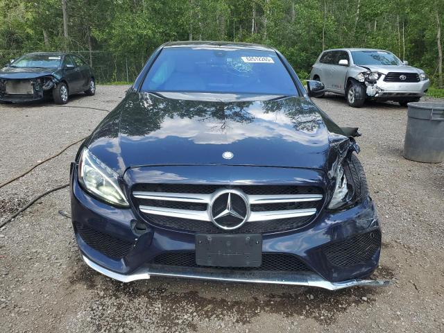 55SWF4KB3HU188734 - 2017 MERCEDES-BENZ C 300 4MATIC BLUE photo 5