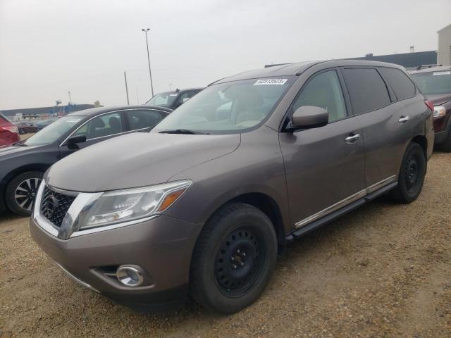 5N1AR2MM4EC689870 - 2014 NISSAN PATHFINDER S GRAY photo 1