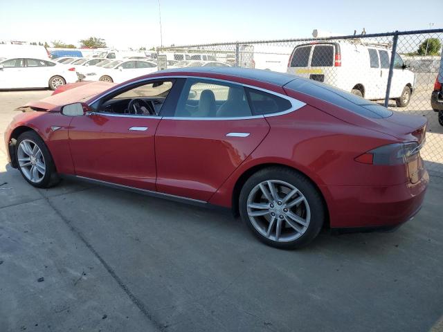 5YJSA1E18FF120152 - 2015 TESLA MODEL S Kırmızı fotoğraf 2