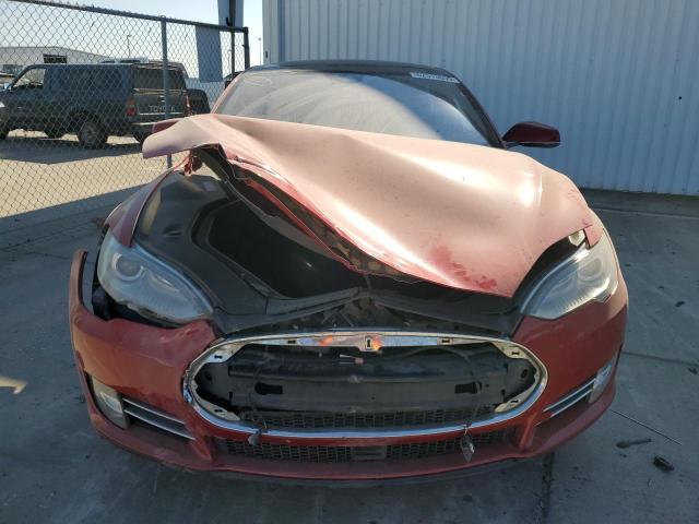 5YJSA1E18FF120152 - 2015 TESLA MODEL S Kırmızı fotoğraf 5