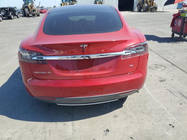5YJSA1E18FF120152 - 2015 TESLA MODEL S Kırmızı fotoğraf 6