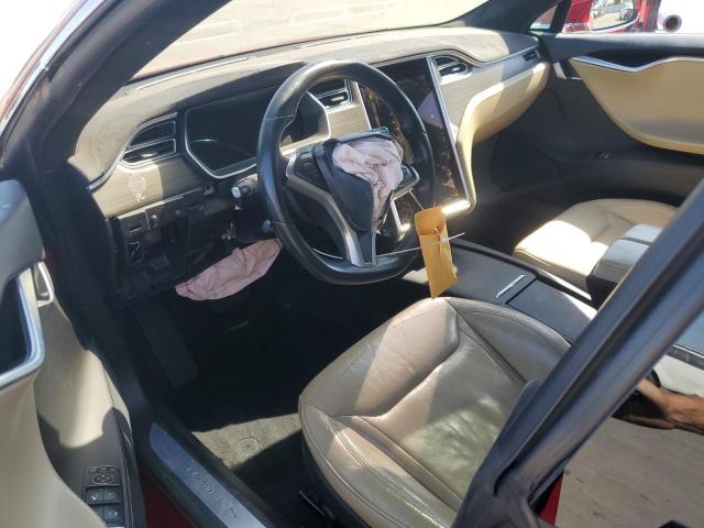 5YJSA1E18FF120152 - 2015 TESLA MODEL S Kırmızı fotoğraf 8
