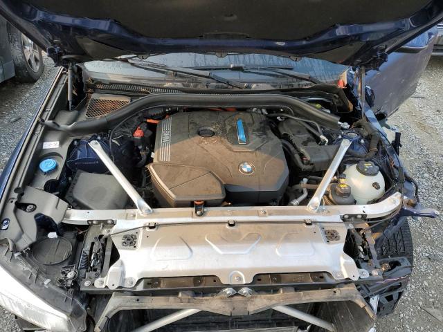 5UXTS1C05L9D00255 - 2020 BMW X3 XDRIVE30E BLUE photo 12