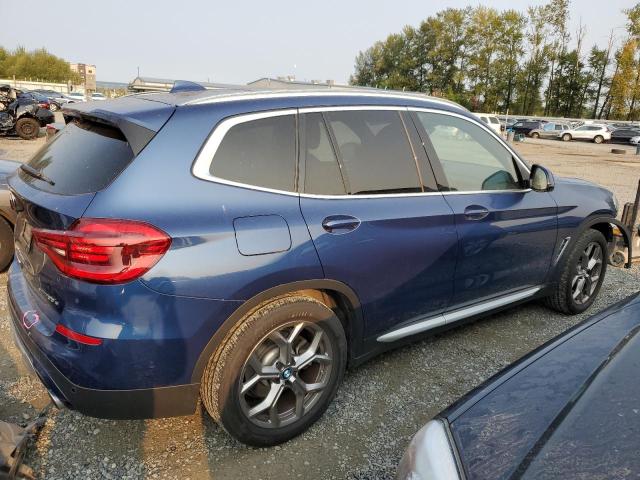 5UXTS1C05L9D00255 - 2020 BMW X3 XDRIVE30E BLUE photo 3