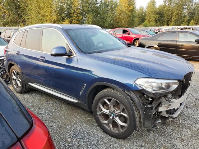 5UXTS1C05L9D00255 - 2020 BMW X3 XDRIVE30E BLUE photo 4