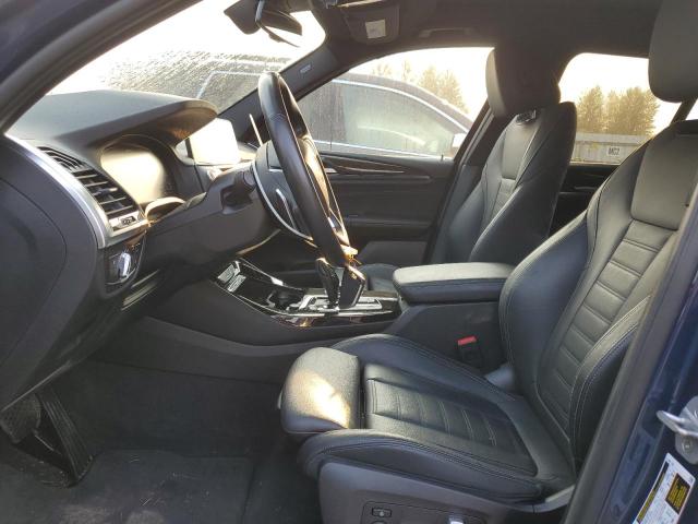 5UXTS1C05L9D00255 - 2020 BMW X3 XDRIVE30E BLUE photo 7