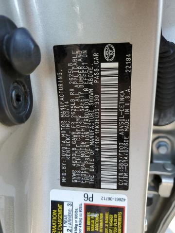 4T1BF1FK0EU391930 - 2014 TOYOTA CAMRY L BEIGE photo 12