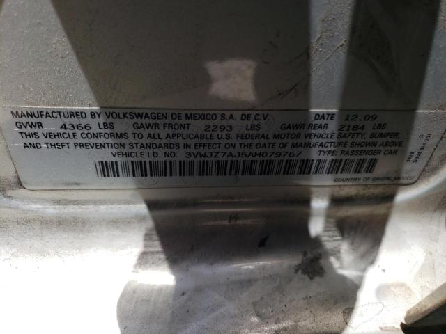 3VWJZ7AJ5AM079767 - 2010 VOLKSWAGEN JETTA S SILVER photo 13