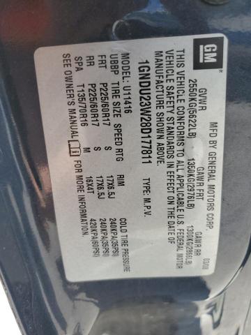 1GNDU23W28D177811 - 2008 CHEVROLET UPLANDER LS CHARCOAL photo 13