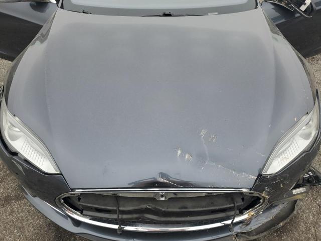 5YJSA1H10EFP60690 - 2014 TESLA MODEL S GRAY photo 11