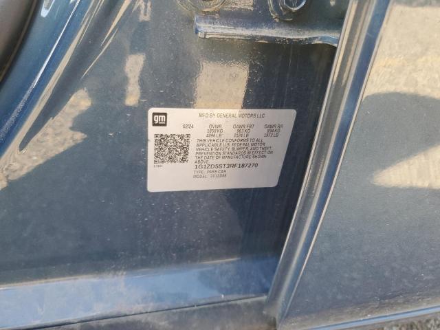 1G1ZD5ST3RF187270 - 2024 CHEVROLET MALIBU LT BLUE photo 12