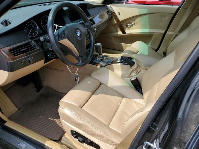 WBANB33555CN68076 - 2005 BMW 5 SERIES I BLACK photo 7