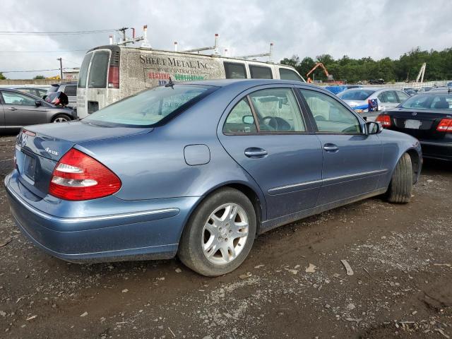 WDBUF82J04X160332 - 2004 MERCEDES-BENZ E 320 4MATIC BLUE photo 3