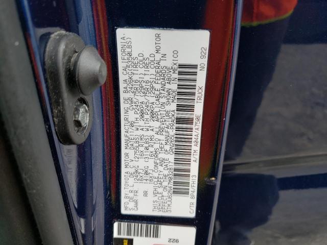 3TMJU62N47M032817 - 2007 TOYOTA TACOMA DOUBLE CAB PRERUNNER BLUE photo 12