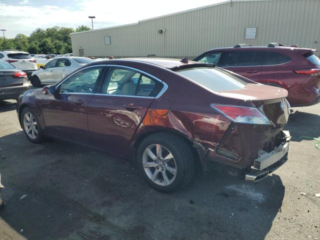 19UUA8F54DA003906 - 2013 ACURA TL TECH MAROON photo 2