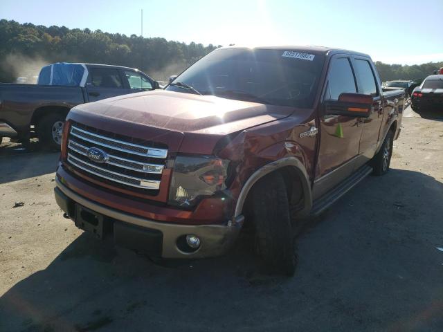 1FTFW1EF4EKF69313 - 2014 FORD F150 SUPERCREW BURGUNDY photo 2