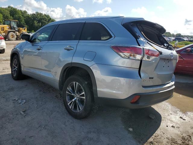 5TDKKRFH0GS502857 - 2016 TOYOTA HIGHLANDER XLE Արծաթագույն լուսանկար 2