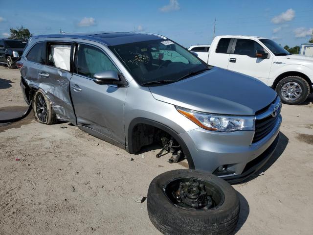 5TDKKRFH0GS502857 - 2016 TOYOTA HIGHLANDER XLE Արծաթագույն լուսանկար 4