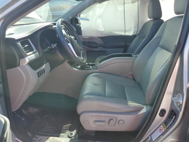 5TDKKRFH0GS502857 - 2016 TOYOTA HIGHLANDER XLE Արծաթագույն լուսանկար 7