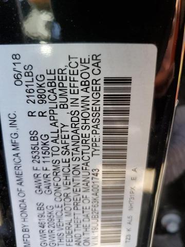 19UUB2F63KA001743 - 2019 ACURA TLX TECHNOLOGY 黑色 照片 13