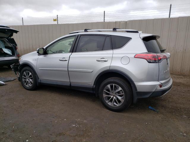 JTMRJREVXGD000488 - 2016 TOYOTA RAV4 HV XLE SILVER photo 2