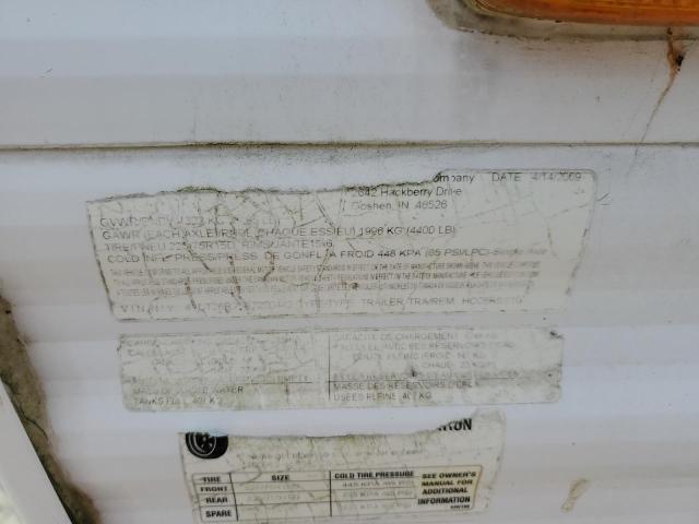 4YDT26R25A7200442 - 2010 KEYSTONE HORNET WHITE photo 10