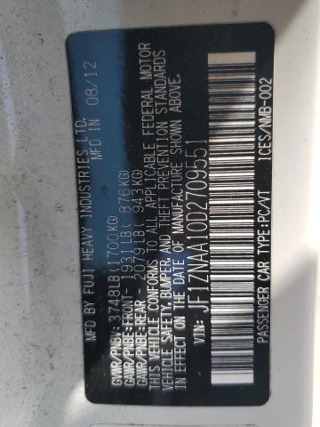 JF1ZNAA10D2709551 - 2013 TOYOTA SCION FR-S თეთრი ფოტო 12