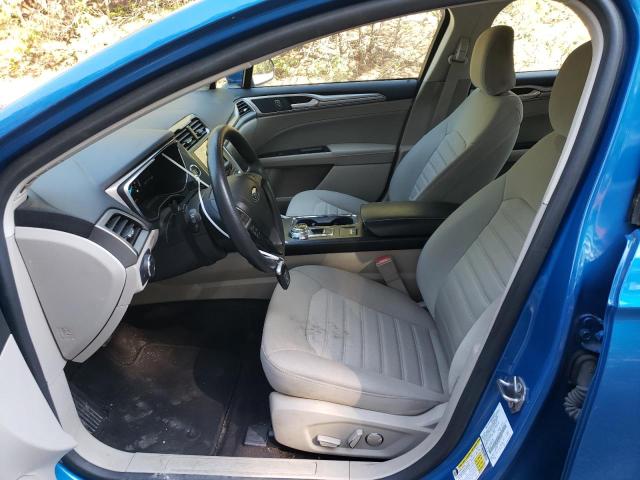 3FA6P0H78LR194407 - 2020 FORD FUSION SE BLUE photo 7