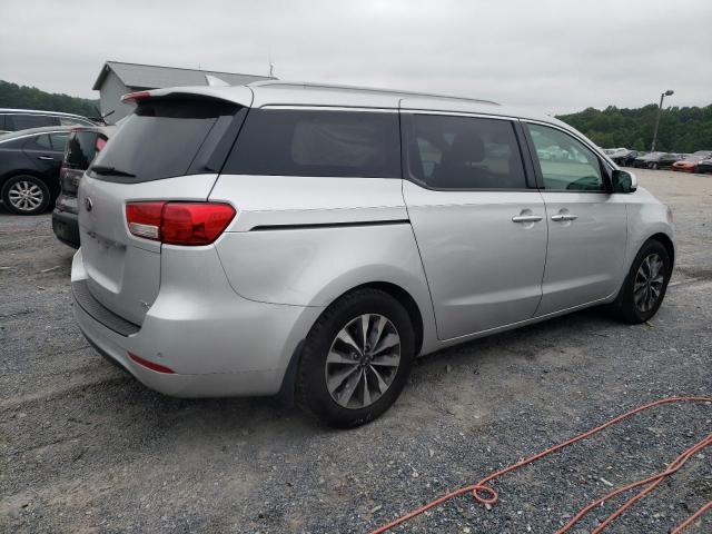 KNDMC5C12F6018953 - 2015 KIA SEDONA EX SILVER photo 3