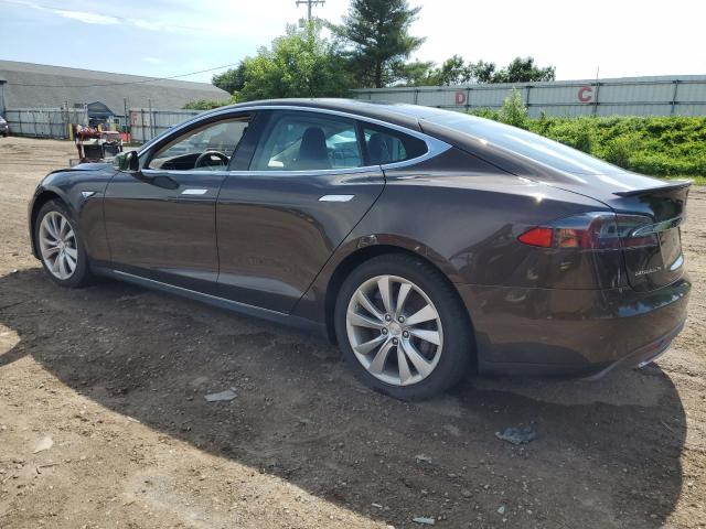 5YJSA1H17EFP31977 - 2014 TESLA MODEL S 棕色 照片 2
