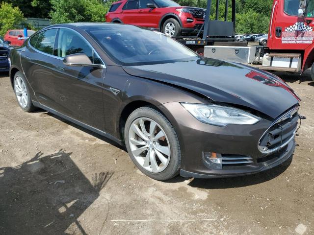 5YJSA1H17EFP31977 - 2014 TESLA MODEL S 棕色 照片 4