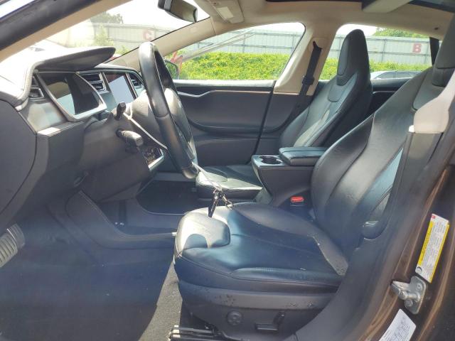 5YJSA1H17EFP31977 - 2014 TESLA MODEL S 棕色 照片 7