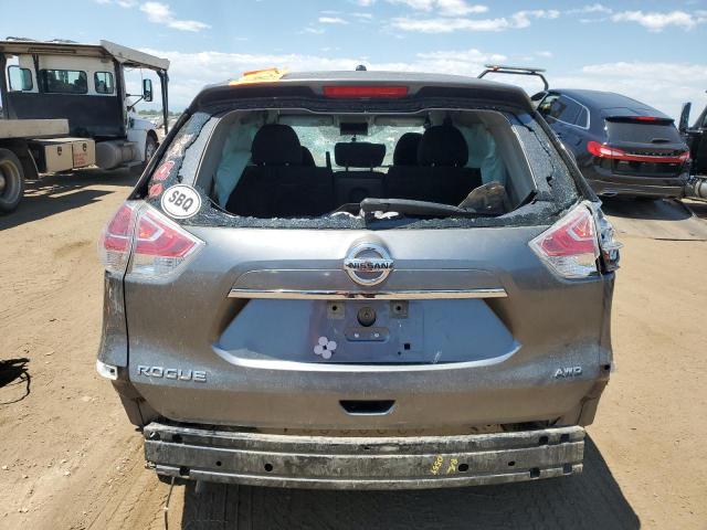 KNMAT2MV2FP504725 - 2015 NISSAN ROGUE S GRAY photo 6