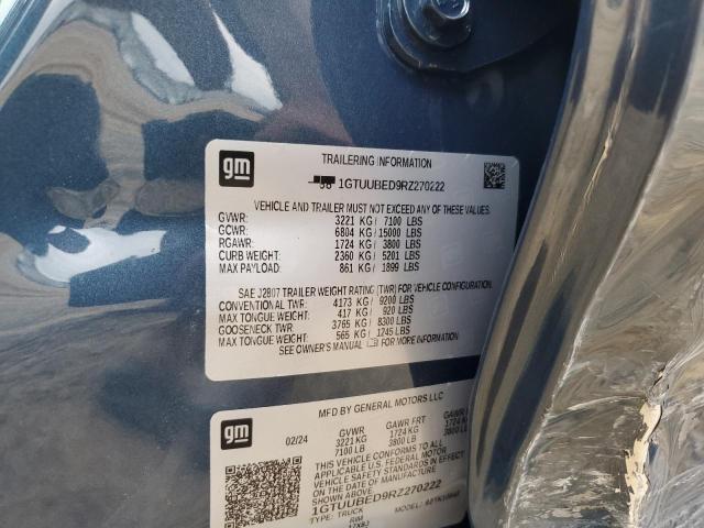 1GTUUBED9RZ270222 - 2024 GMC SIERRA K1500 SLE BLUE photo 12