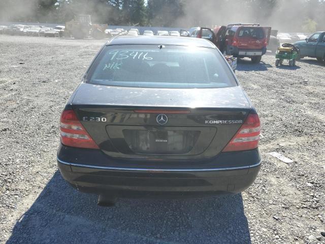 WDBRF40J85F672039 - 2005 MERCEDES-BENZ C 230K SPORT SEDAN BLACK photo 6