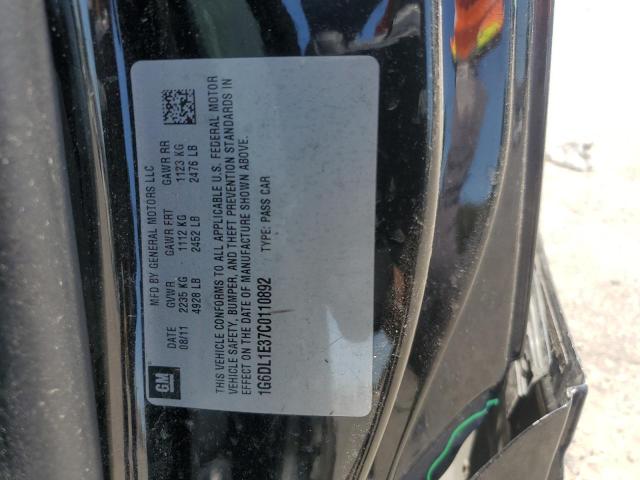 1G6DL1E37C0110892 - 2012 CADILLAC CTS PERFORMANCE COLLECTION Schwarz Foto 12