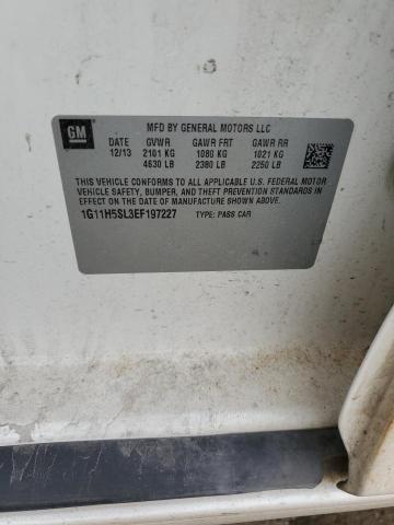 1G11H5SL3EF197227 - 2014 CHEVROLET MALIBU LTZ 白色 照片 12