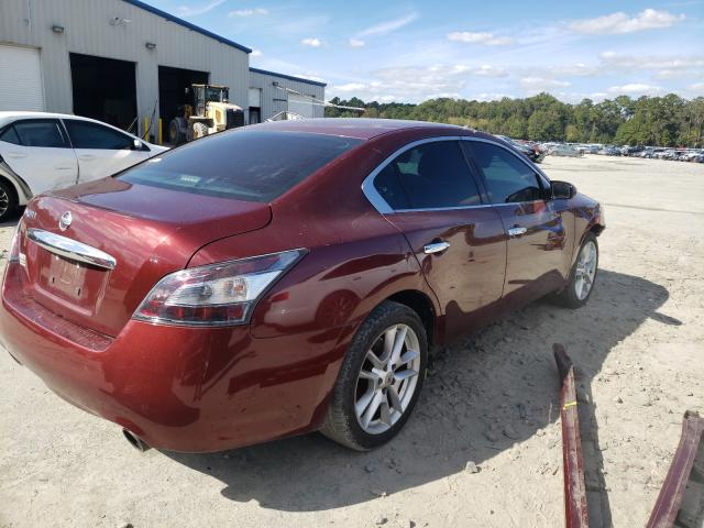 1N4AA5APXDC830862 - 2013 NISSAN MAXIMA S RED photo 4