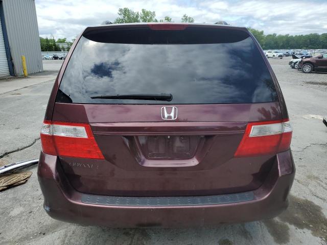 5FNRL38757B090629 - 2007 HONDA ODYSSEY EXL MAROON photo 6