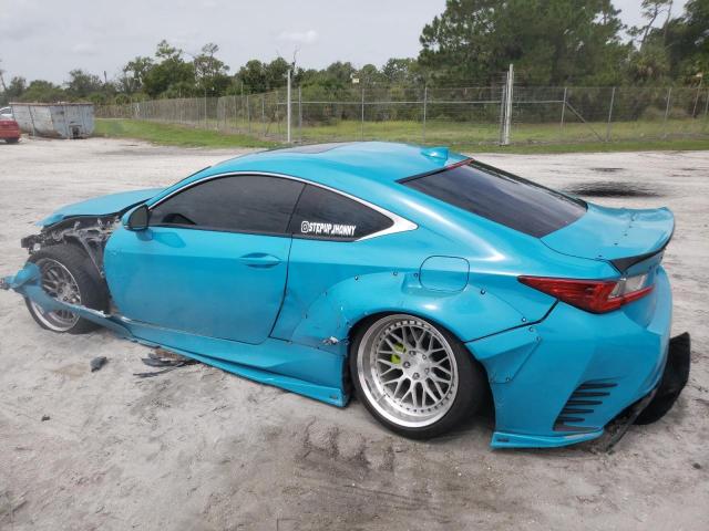 JTHHA5BC7H5006136 - 2017 LEXUS RC 200T TURQUOISE photo 2