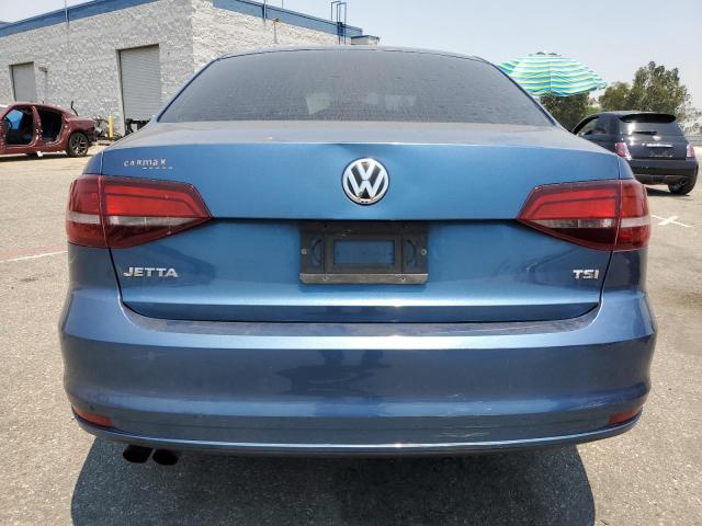 3VW267AJ5GM321320 - 2016 VOLKSWAGEN JETTA S BLUE photo 6