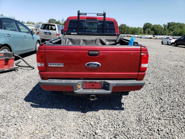 1FTLR4FE2BPB07610 - 2011 FORD RANGER SUPER CAB RED photo 6