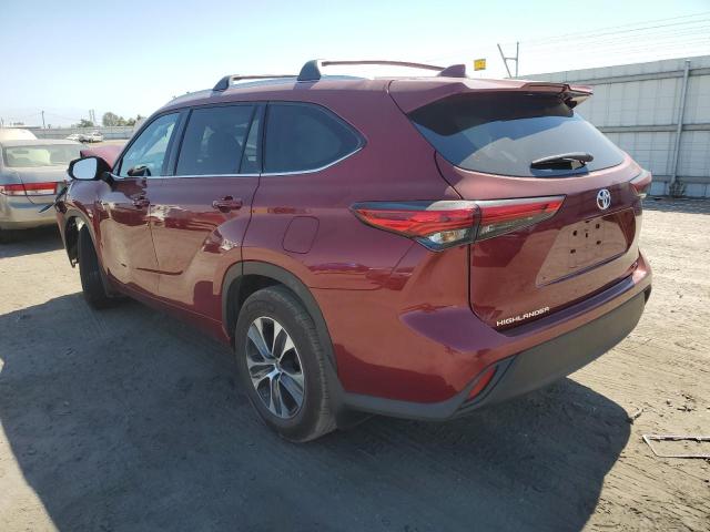 5TDHZRAH6NS552124 - 2022 TOYOTA HIGHLANDER XLE Tünd qırmızı foto 2
