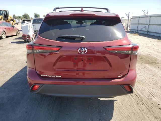 5TDHZRAH6NS552124 - 2022 TOYOTA HIGHLANDER XLE Tünd qırmızı foto 6