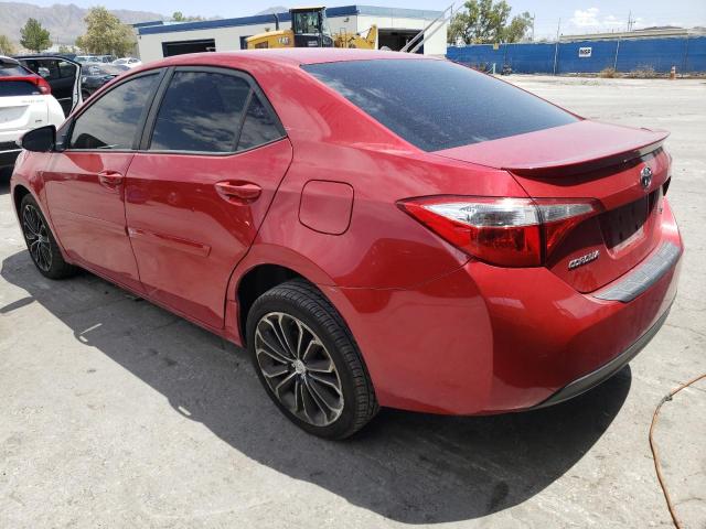 2T1BURHE8FC241207 - 2015 TOYOTA COROLLA L RED photo 2