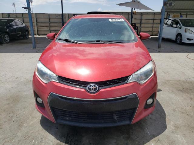 2T1BURHE8FC241207 - 2015 TOYOTA COROLLA L RED photo 5