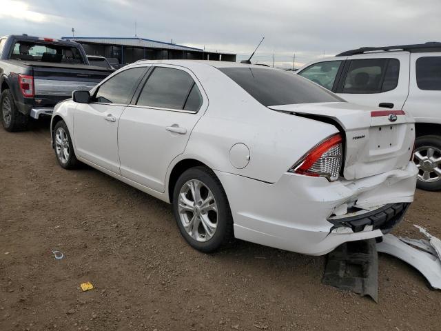 3FAHP0HA0CR327150 - 2012 FORD FUSION SE WHITE photo 2