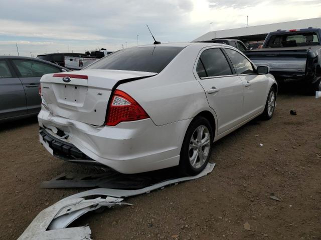 3FAHP0HA0CR327150 - 2012 FORD FUSION SE WHITE photo 3