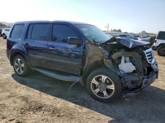 5FNYF4H26FB044240 - 2015 HONDA PILOT LX BLUE photo 4