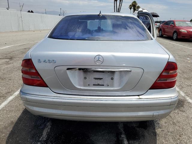 WDBNG70J02A276015 - 2002 MERCEDES-BENZ S 430 SILVER photo 6